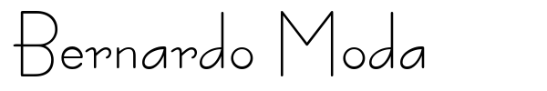 Bernardo Moda font preview